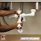 Keeney Insta-Plumb Double Bowl Sink 16" Center Outlet Waste 130-16QLK